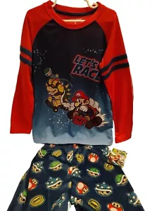 Super Mario Nintendo Mario Kart Pajama Set Size 8 - Picture 1 of 6