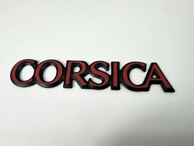 Chevy OEM 1987-1996 Corsica Front Door Emblem Badge Logo Nameplate Name 20649410 - Image 1 of 4