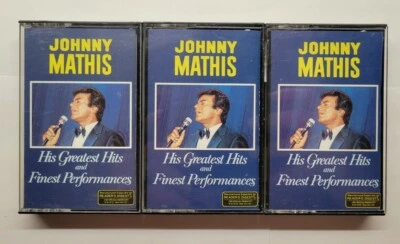 Johnny Mathis His Greatest Hits and Finest Performances (Cassette, 1985, 3 Tape) - Image 1 of 4