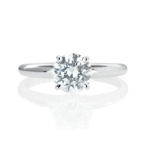 Rundschliff Damen Diamant Verlobungsring 14 Kt Weißgold 0,30 ct H/SI1 - Bild 1 von 5