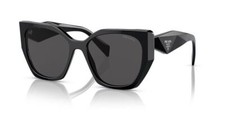 PRADA PR 19ZS 1AB5S0 Women's Butterfly Sunglasses - Black/Gray