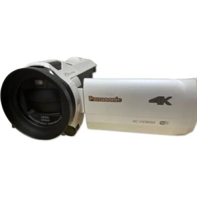 Panasonic HC-VX980M Video Camera Camcorder White Digital 4K Memory 64GB tested - Image 1 of 4