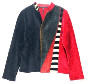 Mina Norton Pullover Damen Größe Medium Vintage Chenille Druckknopf Cardigan Mehrfarbig - Bild 1 von 8