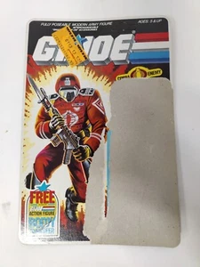 1985 Gi Joe Arah Crimson Guard tarjeta completa sin cortar tarjeta de archivo vintage sin perforar  - Imagen 1 de 5