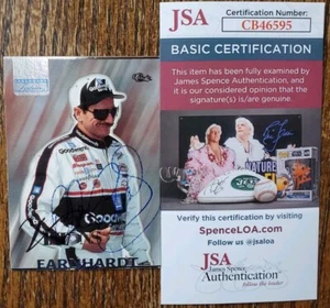1996 Classic Legendary Dale Earnhardt Sr Authentic Autographed Signed Card JSA - Picture 1 of 3