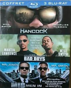 COFFRET BLOCKBUSTER - HANCOCK/BAD BOYS/MEN IN BLACK blu ray IMPORT - Picture 1 of 2