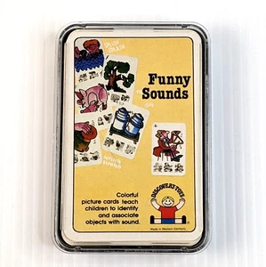 Vintage Discovery Toys "Funny Sounds" Educational Card Game in Case COMPLETE - Picture 1 of 3