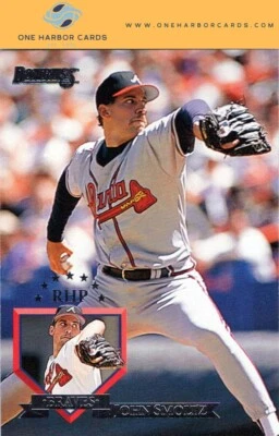 1995 Donruss Atlanta Braves Baseball Card #461 John Smoltz - Image 1 of 2