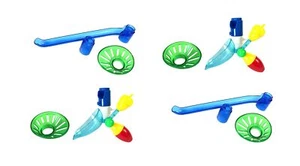 Marble Genius Jumps & Swings Add-On Building Playing 8 Pcs Accessory Toys Set - Picture 1 of 6