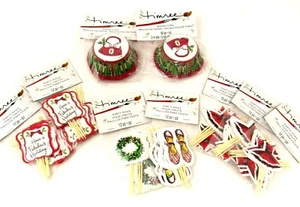 Timree Cupcake Einlagen & Plektren 100 Tassen & 84 Plektren Weihnachten Mode elegante Schuhe - Bild 1 von 5