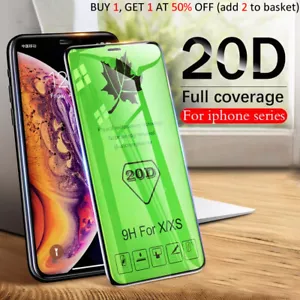 Displayschutzfolie iPhone 13, Mini, Pro, Pro Max 20D Curved FULL COVER HARTGLAS - Bild 1 von 13
