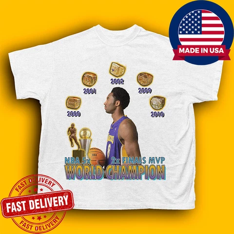 Career Kobe Bryant Championship Rings MVP Vintage inspired NBA Street Wear Cover