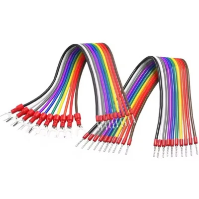 10Pin 20 AWG 0.5mm² Jumper Wire Fork Ferrules terminals Connecting Cable - Image 1 of 4