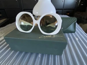 VINTAGE Genuine VON ZIPPER KARMIC LUCRE Collezione Lim.Edition WHITE Sunglasses - Picture 1 of 12