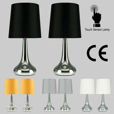 Pair Bedside Touch Lamps Ebay