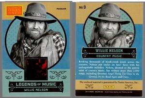2014 Golden Age Legends of Music Relic - Willie Nelson - #3