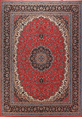 Traditional Pattern Floral Living Room Rug 10x13 ft Turkish Carpet - Image 1 of 4