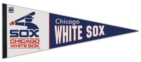 Chicago White Sox COOPERSTOWN COLLECTION 1980s-Retro-Style Premium Felt PENNANT Cover