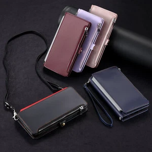 Wallet Leather Cover Case For Sony Xperia 1 5 10 I II III IV V VI XA2 XA1 XZ Z6 - Picture 1 of 17