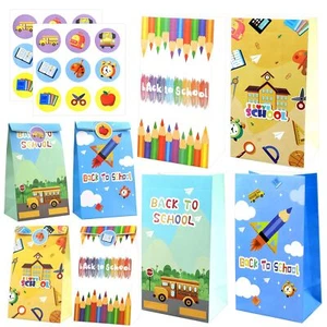 Back to School Gift Bags First Day of School Classroom Party Decorations 12 p... - Picture 1 of 7