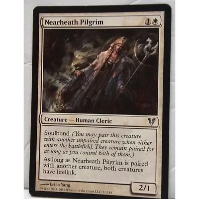 MTG Magic The Gathering Nearheath Pilgrim Card White Journey Into Nyx - Image 1 of 2