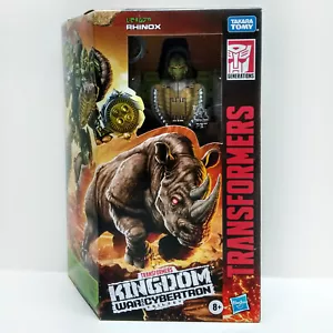 TRANSFORMERS WFC KINGDOM: RHINOX (BEAST WARS) (VOYAGER CLASS) - MISB - Imagen 1 de 6