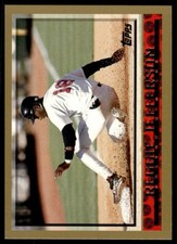 1998 Topps Baseball Card Reggie Jefferson po Boston Red Sox #427