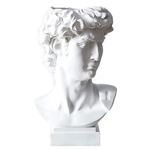 fazhongfa Greek Statue of David Bust Resin Sculpture for Roman Bookshelf Tabl... - Picture 1 of 5