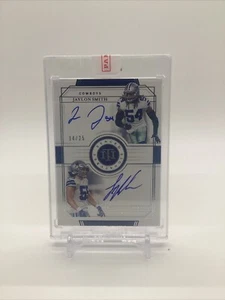 National Treasures Jaylon Smith Leighton Vander Esch 2019 doble automático 21/25 - Imagen 1 de 2