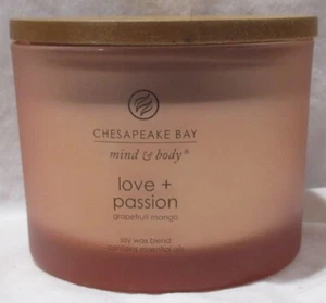 Yankee Chesapeake Bay Candle 11 oz Mind & Body love + passion GRAPEFRUIT MANGO - Picture 1 of 5