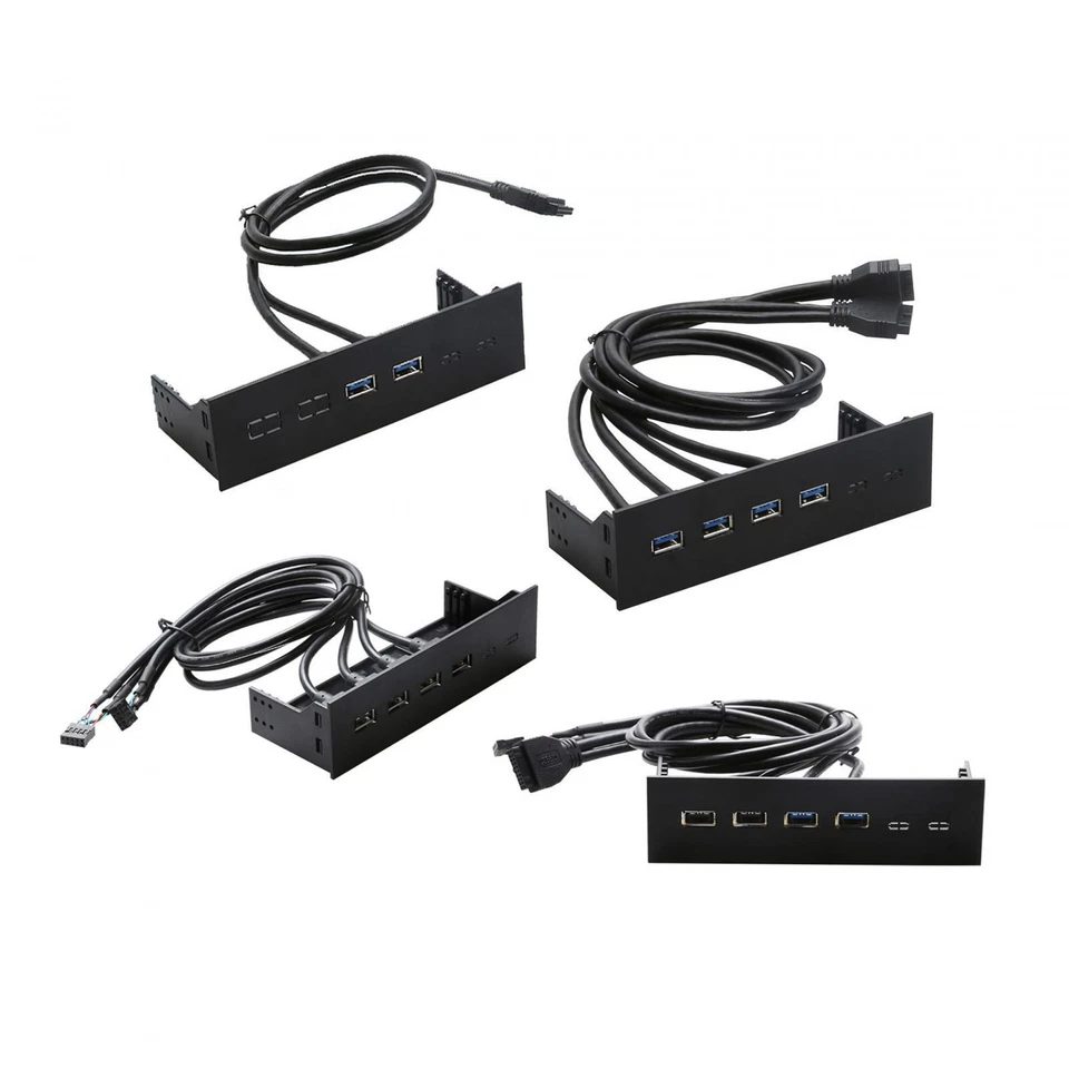 5.25 inch Front Panel USB Hub High Speed for PC Computer Optical Drive Bay - Bild 1 von 1