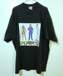 Vintage 90s Ice-T Power Hip Hop DJ Evil E Darlene Ortiz Gangsta Rap T-Shirt 2XL - Picture 1 of 5