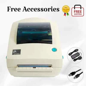 Zebra LP2844 Direct Thermal Barcode Label Printer Peel USB Serial Parallel - Picture 1 of 10