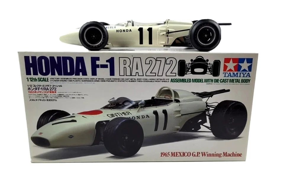 Tamiya 1/12 Honda F-1 RA272 1965 México GP Máquina ganadora Acabado Diecast Kit Foto 1 de 4