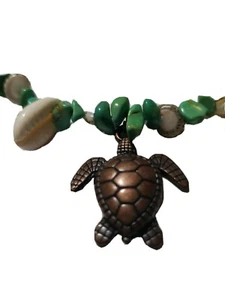 Original unsigned Regina Micai Handmade Necklace With Repurposed Vintage shell.. - Picture 1 of 10