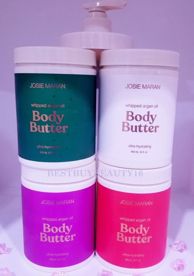 ¡MANTEQUILLA CORPORAL BATIDA JOSIE MARAN 20 OZ JUMBO! Corteza de menta - vainilla - Foto 1 de 2
