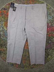 Haggar Classic Premium No Iron Dress Pants Slacks Men's 42x29 Gray Stretch NEW - Picture 1 of 8