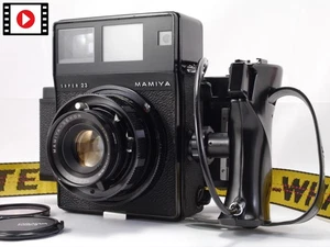 ⏯[Near MINT] Mamiya Press Super 23 Black Sekor 100mm f/3.5 hood 6X9 from JAPAN - Bild 1 von 20