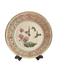 Plato de aves Lenox Boehm colibrí rufo 10 3/4" sin caja hecho en EE. UU. - Imagen 1 de 9