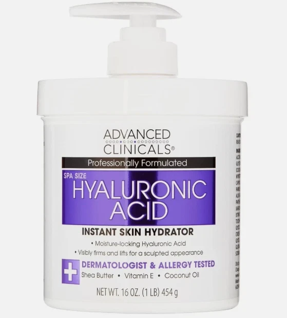 Advanced Clinicals Hyaluronic Acid Instant Skin Hydrator, 16 Oz /454g NEW!! - Image 1 of 1