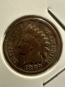 5 Indian head Pennys 1882 To 1899 - Picture 1 of 7