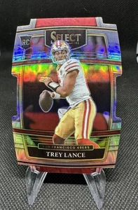 2021 Panini Select - Concourse Trey Lance #45 Silver Prizm Die-Cut (RC) - Picture 1 of 2