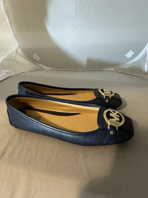 Michael Kors Fulton Moc Navy Leather Flats size 6M - Image 1 of 4