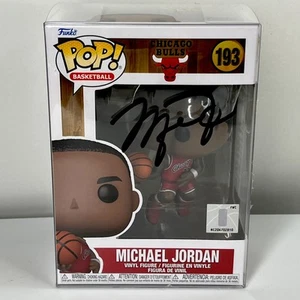Michael Jordan Hand Signed COA Funko Pop! Basketball #193 Chicago Bulls Hologram - Picture 1 of 8