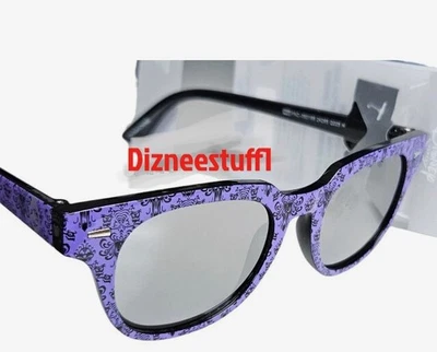 Gafas de sol The Haunted Mansion 2025 de los parques de Disney púrpura con logotipo de espejo gafas de sol Foto 1 de 3