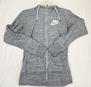 Woman's Nike Gray Size Small Zip Up Long Sleeve Hoodie w Front Pockets - Picture 1 of 8