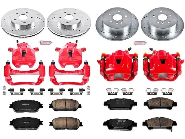 Kit de pastillas de freno y rotor delanteras y traseras para 04-10 Toyota Sienna GP12V1 Foto 1 de 1