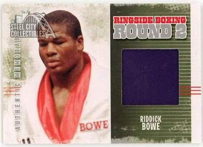 Riddick Bowe 2011 ITG Ringside Boxing Silver Trunks Card #AM-51 (Blue) - Image 1 of 2