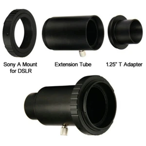 Telescope Camera Adapter T-Ring + 1.25" Mount Adapter + Extension Tube for Sony - Picture 1 of 10