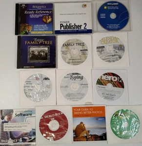 Bulk 13 x 2000's CD Disc PC Computer Software Family Tree, Labels, Publisher + - Picture 1 of 10